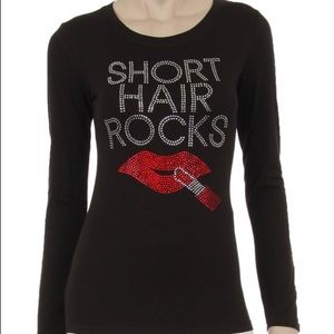 Short Hair Rocks Top